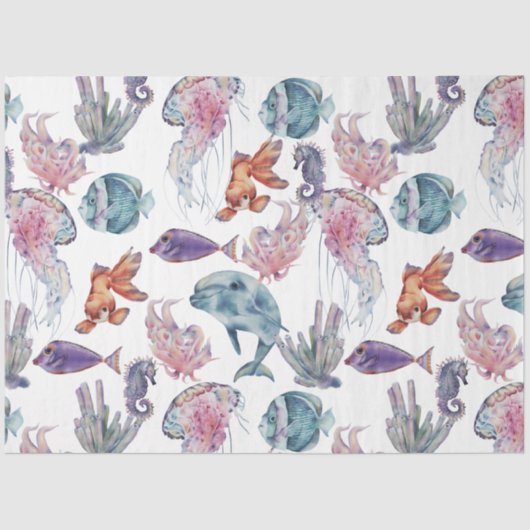 Design 2 van de Samenstelling van de Waterverf ond Tissuepapier (Voorkant)