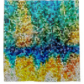 Design 34 Mozaïeklook Douchegordijn (Voorkant)