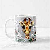 Design 3D hiver Giraffy Mug Wrap (Gauche)