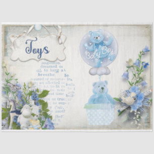 Design 4 van een Baby Boy-serie Tissuepapier