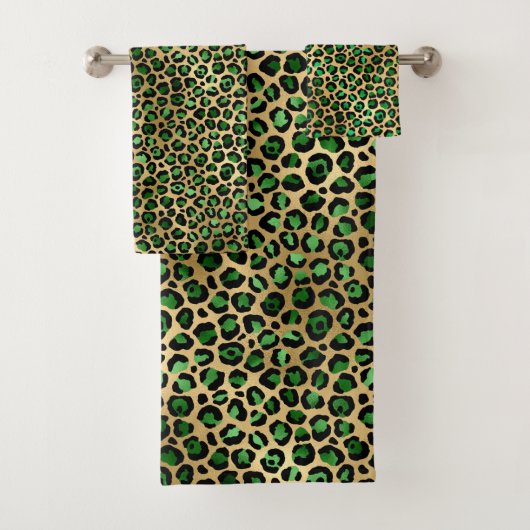 Design 8 uit de Emerald and Gold Safari-reeks Bad Handdoek (Insitu)