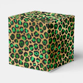 Design 8 uit de Emerald and Gold Safari-reeks Bedankdoosjes (Achterkant)