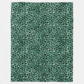 Design 9 uit de Emerald and Gold Safari-reeks Fleece Deken (Voorkant)
