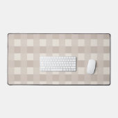 Design à carreaux minimal beige (Clavier et souris)