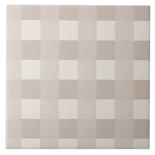 Design à carreaux minimal beige (Devant)