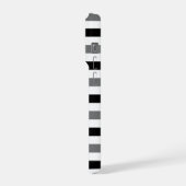 Design à rayures noires et blanches Ahs (Côté gauche)