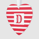 Design à rayures rouge et blanc mignon (devant)