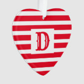 Design à rayures rouge et blanc mignon (devant)