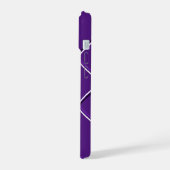 Design à rayures violettes et blanches Fancy E ini (Côté gauche)