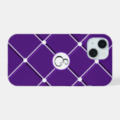 Design à rayures violettes et blanches Fancy E ini (Verso Horizontal)