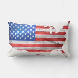 Design aan beide zijden met Patriottische Amerikaa Kussen