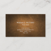 Design abstrait carte de visite ocre brun (Devant)