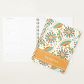 Design abstrait coloré avec fleurs (Devant avec enveloppe)