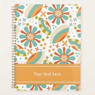 Design abstrait coloré avec fleurs