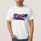 Design abstrait coloré sur T-shirt (Devant)