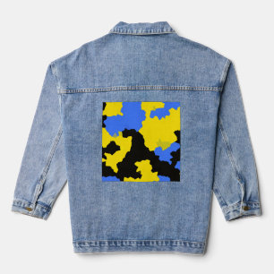 Design Abstrait Jaune Bleu Noir Motif moderne