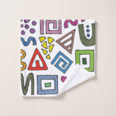 Design abstrait motif géométrique moderne (Gant de toilette)