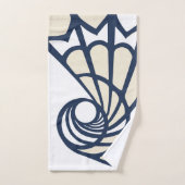 Design abstrait, peinture moderne, formes spirales (Serviette à main)