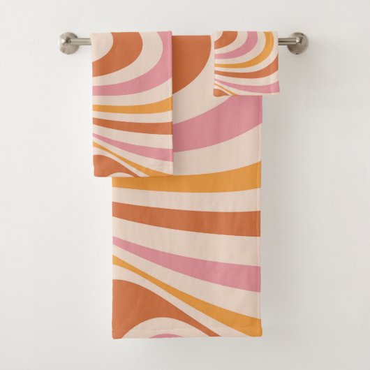 Design abstrait rose et orange (En situation)