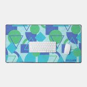 Design abstrait vert et bleu (Clavier et souris)