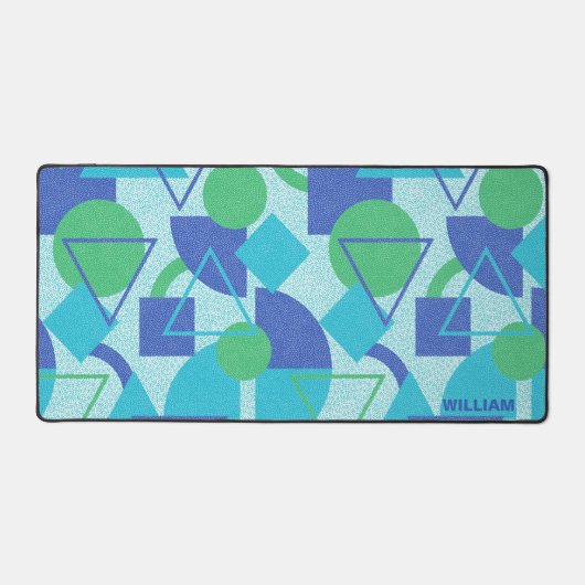 Design abstrait vert et bleu (Recto)
