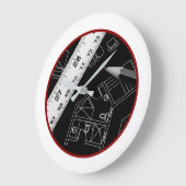 Design Architectural Moderne Horloge Décor Mur (Angle)