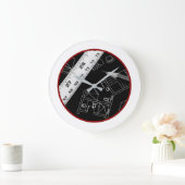 Design Architectural Moderne Horloge Décor Mur (Maison)
