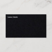 Design art carte de visite (Dos)