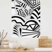 Design Art Déco Monochrome. (Cuisine)