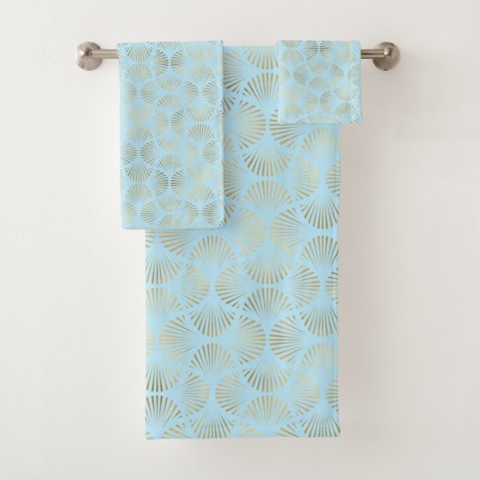 Design Art Déco, Motif Turquoise et or (En situation)