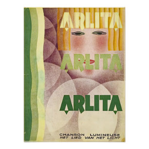 Design Art déco pour Arlita par René Magaritte