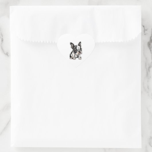 Design autocollant Boston Terrier (Sac)