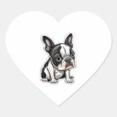 Design autocollant Boston Terrier (Devant)