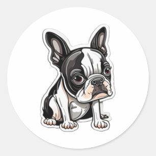 Design autocollant Boston Terrier