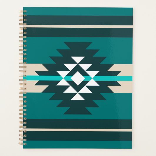 Design aztèque en couleur turquoise (Devant)
