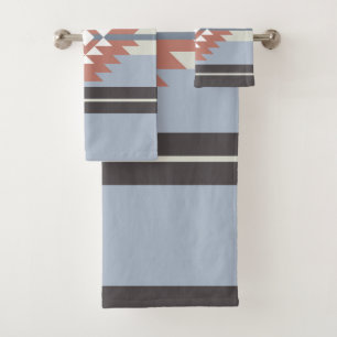Design aztèque en rose et bleu