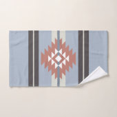 Design aztèque en rose et bleu (Serviette à main)