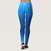 Design bleu futuriste sur leggings (Dos)