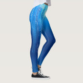 Design bleu futuriste sur leggings (Droite)