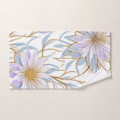 Design Boho tendance, Moderne, Chic, Fleurs, Feuil (Serviette à main)