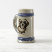 Design bulldog français sur café 22 oz / tasse de  (Devant gauche)
