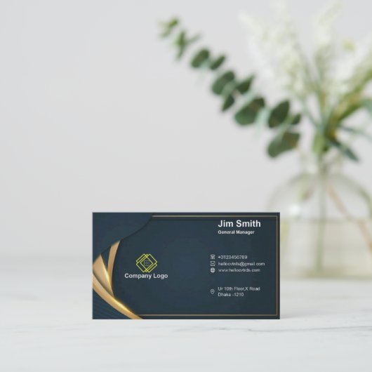 Design carte de visite (Debout devant)