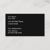 Design Carte de visite à thème automobile (Dos)