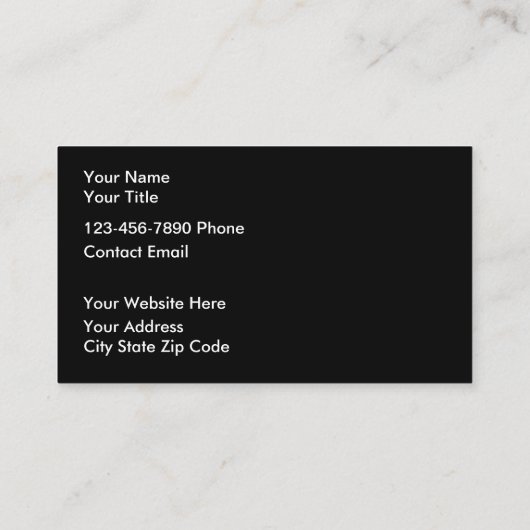 Design Carte de visite à thème automobile (Dos)