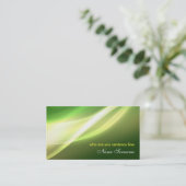 design carte de visite d'abstraction verte moderne (Debout devant)
