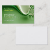 design carte de visite d'abstraction verte moderne (Devant / Derrière)