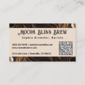 Design Carte de visite de code QR élégant Lover Co (Devant)