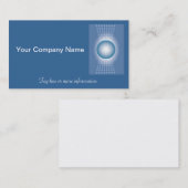 Design Carte de visite de logo bleu (Devant / Derrière)