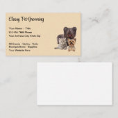 Design Carte de visite de toilettage pour animaux  (Devant / Derrière)