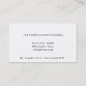 Design Carte de visite d'os de chien bleu/rose (Dos)